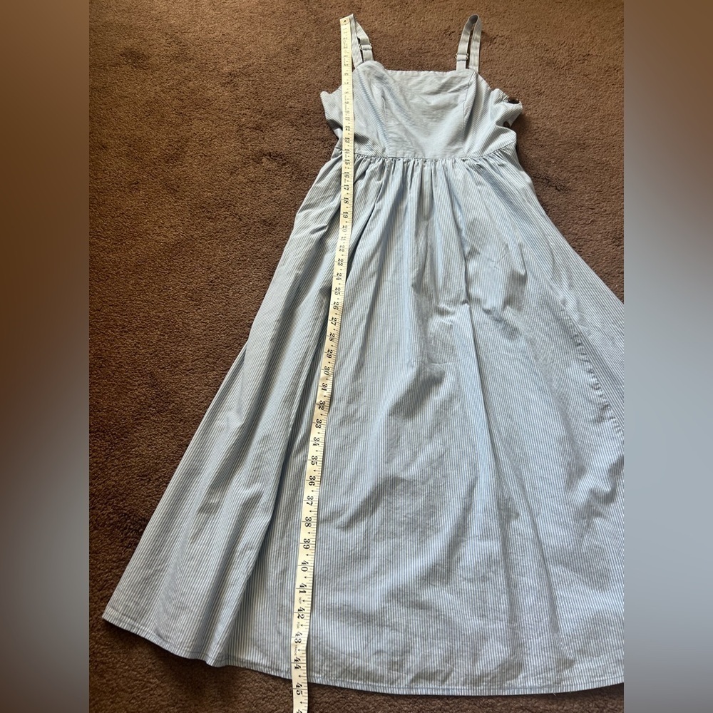 Urban Outfitters Kaye Square Neck Button Down Midi Dress - Picture 16 of 16